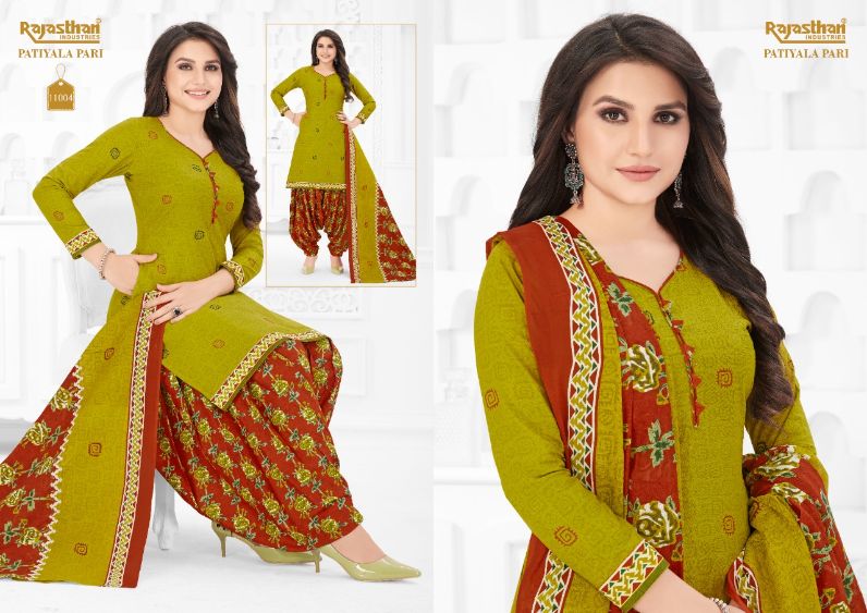 Rajasthan Patiyala Pari 11 Designer Regular Wear Printed Cotton Dress Material